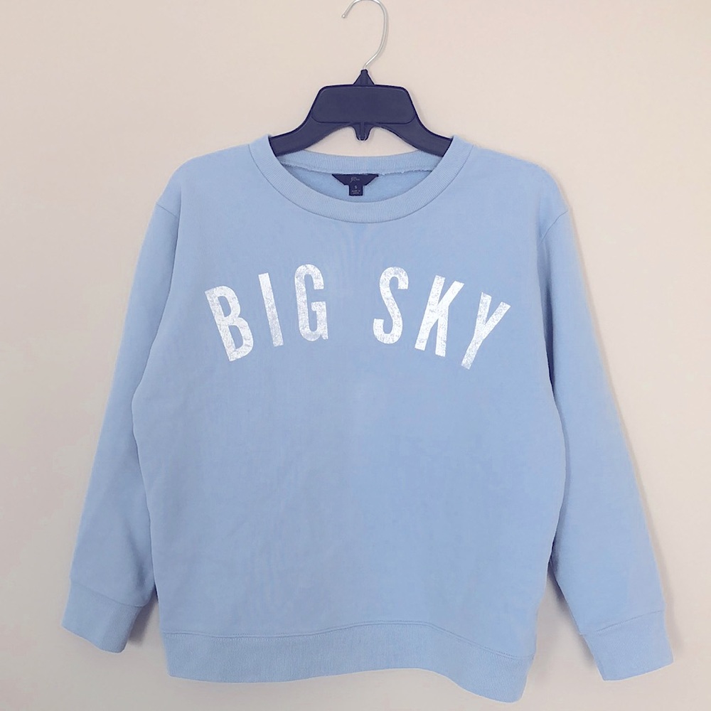 J. Crew Big Sky Crewneck Sweatshirt Size S
